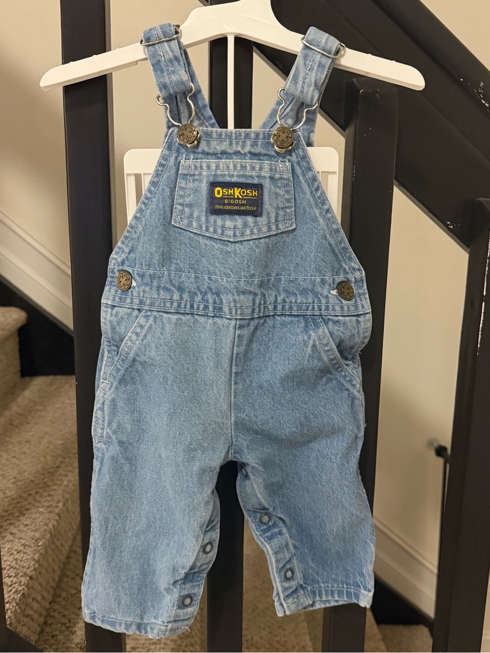 Vintage Osh Kosh B’Gosh Baby Overalls Size 3-6 Months